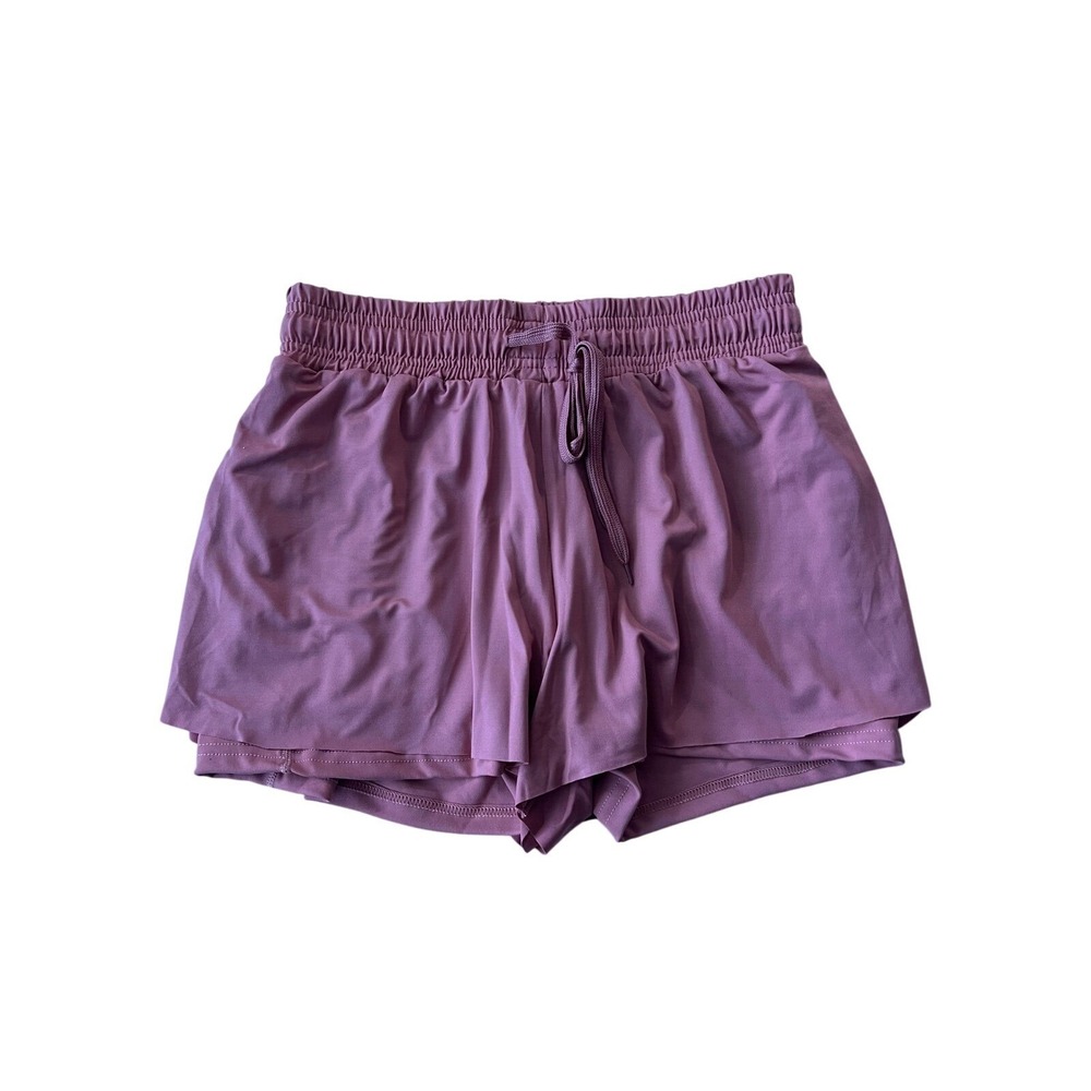 Real Essentials Athletic Running Shorts  Drawstring DUSTY ROSE S